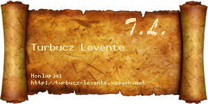 Turbucz Levente névjegykártya